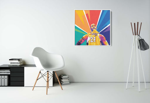 Modern pop art poster of Kobe Bryant.