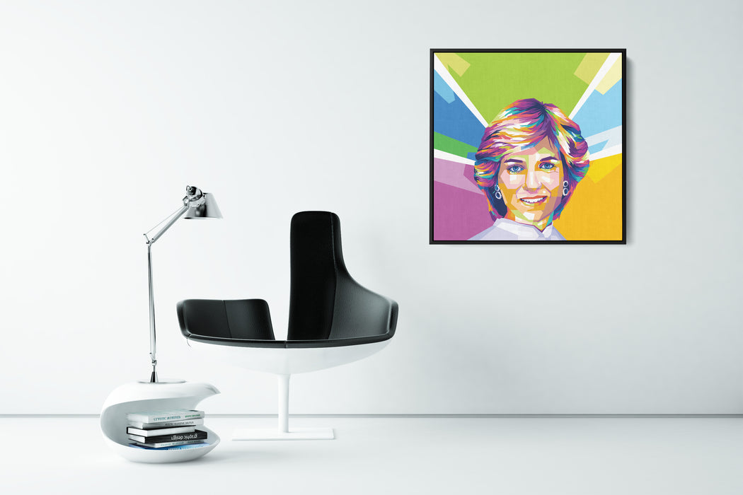 Lady Diana - Portrait - Canvas Art Print