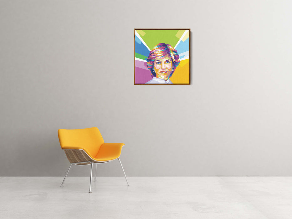 Lady Diana - Portrait - Canvas Art Print