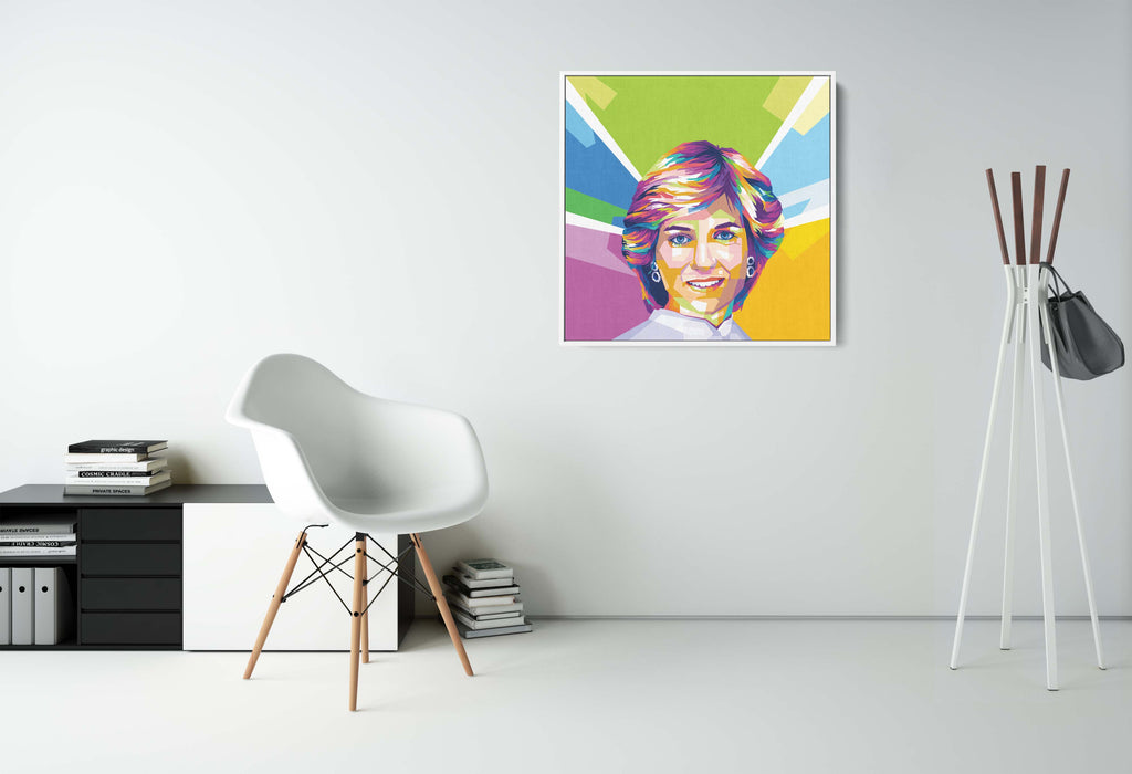 Lady Diana - Portrait - Canvas Art Print