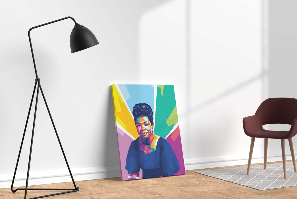 Maya Angelou - Portrait - Canvas Print