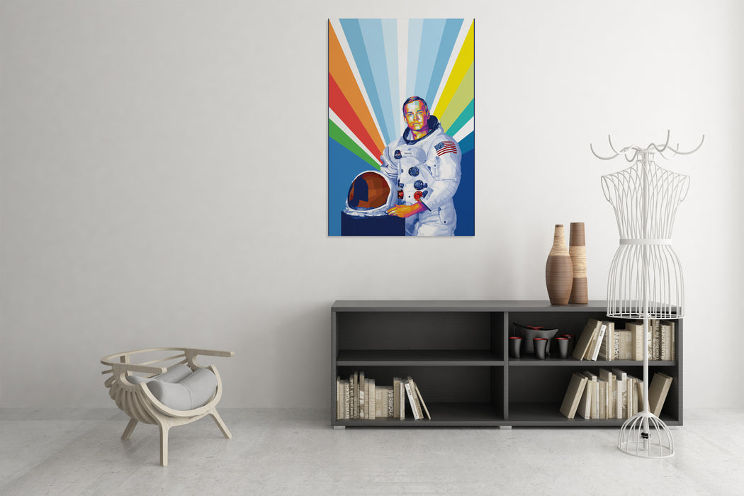 Neil Armstrong - Portrait - Canvas Art Print