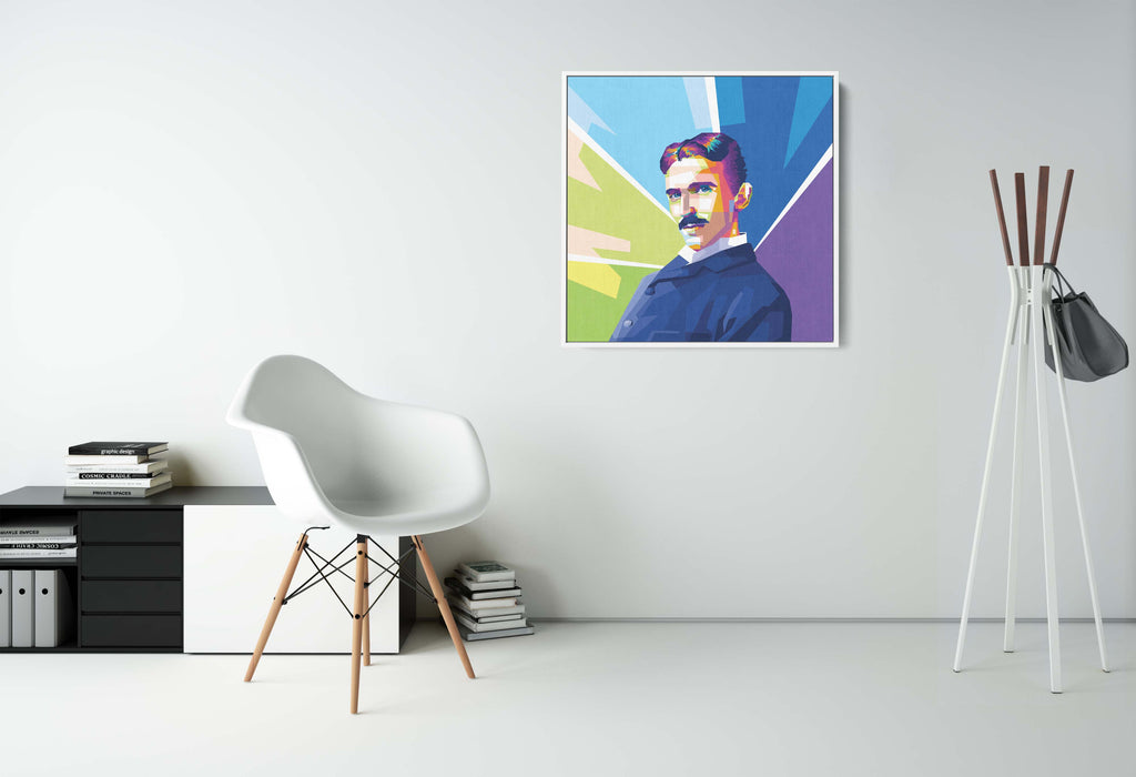 Nikola Tesla - Portrait - Canvas Art Print