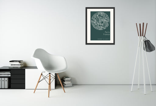 There is nothing like a Paris City Green Minimal Map Canvas to brighten up any room.