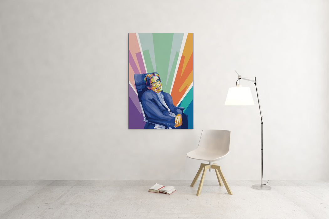 Stephen Hawking - English Physicist - Canvas Print