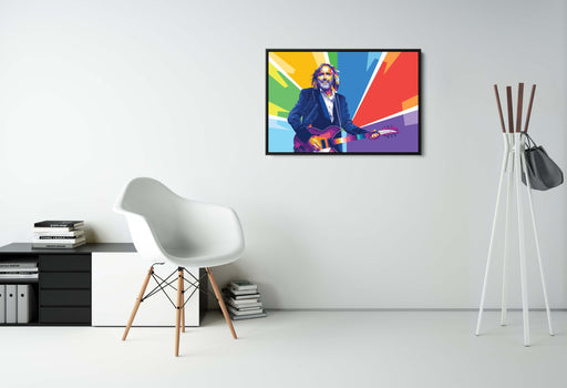 Modern pop art poster of Tom Petty.