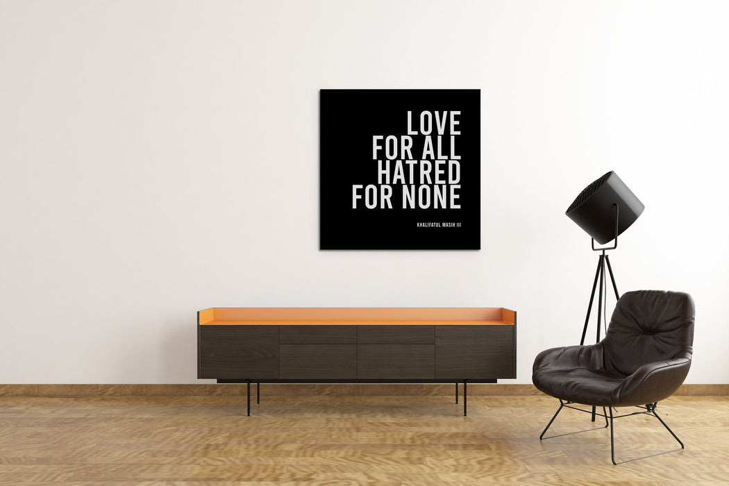 Canvas Print With Khalifatul Masih III Quote