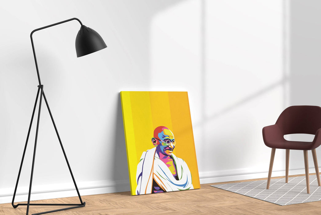 Mahatma Gandhi Portrait Vol2 - Canvas Print