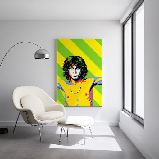 Modern pop art poster of Jim Morrison.