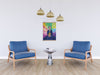 Modern pop art poster of Frida Kahlo - Hanging Canvas Print.