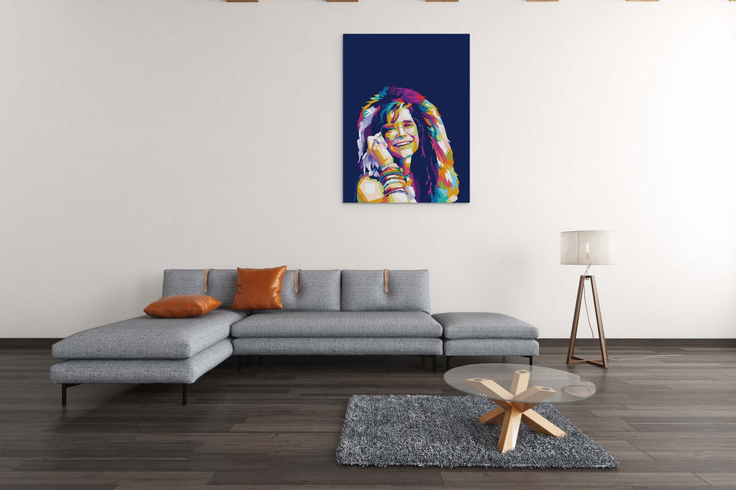 Janis Joplin Portrait - Canvas Print