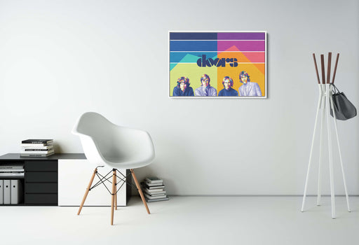 Modern pop art poster of The Doors rock band.