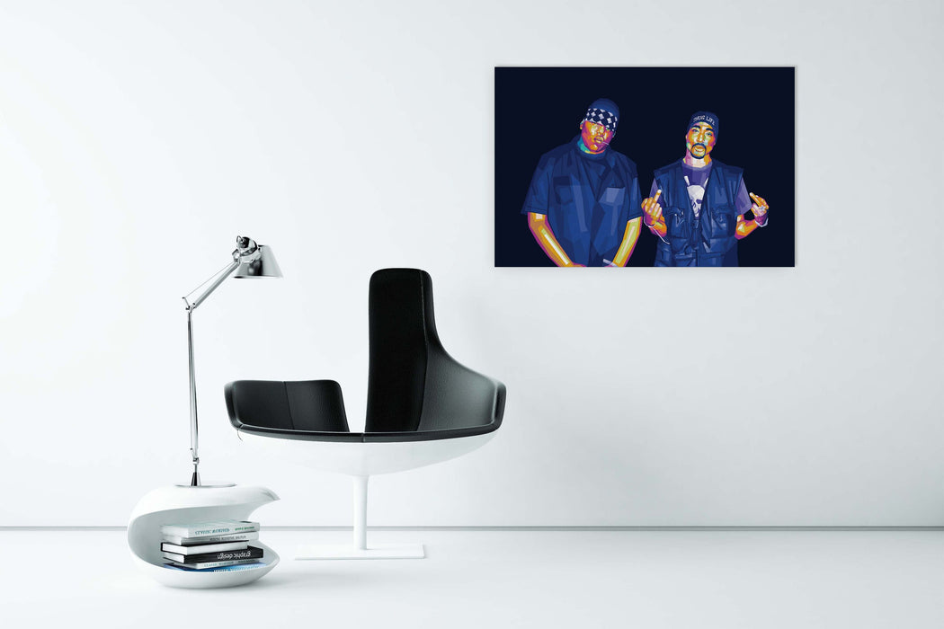 Tupac Shakur and Notorious BIG - Canvas Poster