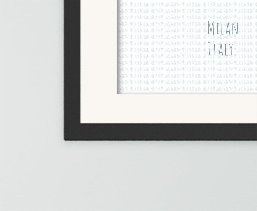 Milan Minimalist Map Poster - Canvas Art