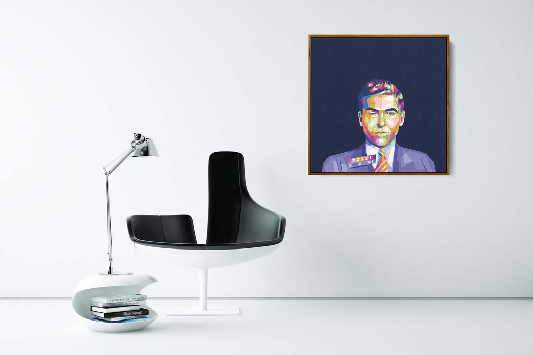 Lucky Luciano Mugshot - Canvas Print