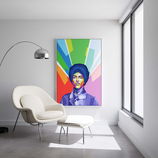 Modern pop art poster of Prince.