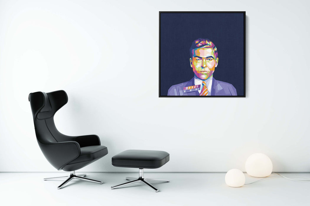 Lucky Luciano Mugshot - Canvas Print