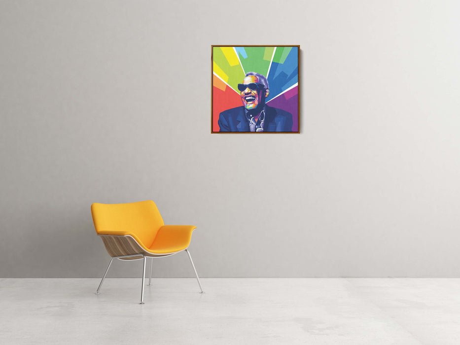 Ray Charles - Singing - Canvas Print